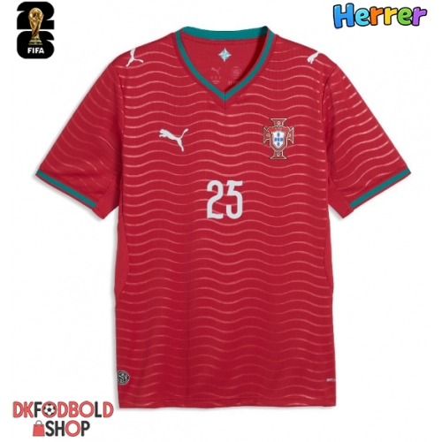 Portugal Nuno Mendes #25 Hjemmebanetrøje VM 2026 Kort ærmer